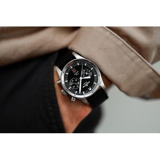 FORTIS FLIEGER F-43 BICOMPAX BLACK F4240007 - FLIEGER - BRANDS