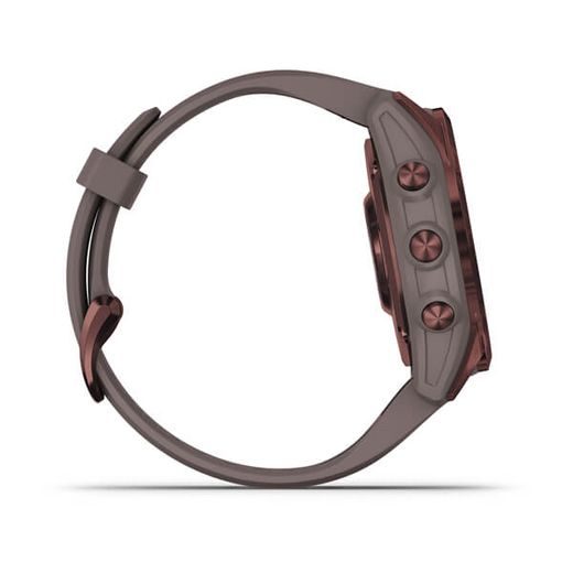 GARMIN FENIX 7S PRO SAPPHIRE SOLAR TITAN DARK BRONZE/ GRAY SILICONE BAND - 010-02539-29 - ARCHÍV