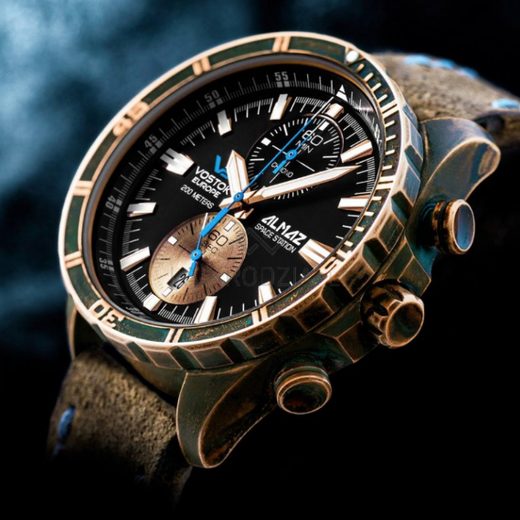 VOSTOK EUROPE ALMAZ BRONZE LINE 6S11/320O266 - ALMAZ SPACE STATION - ZNAČKY