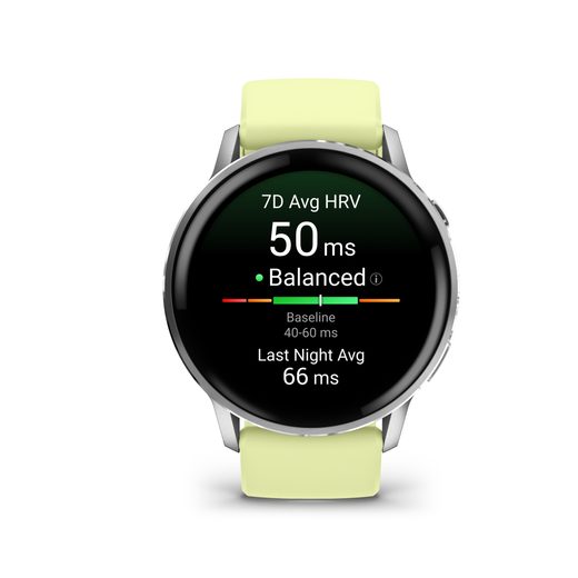 GARMIN VENU® 4 - 45 MM SILVER / CITRON SILICONE STRAP 010-03014-02 - VENU 4 - BRANDS