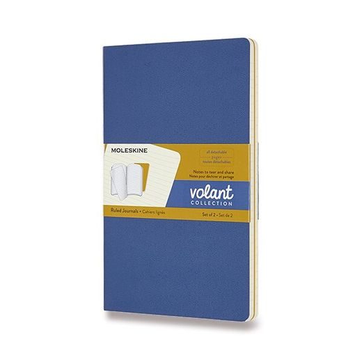 SEŠITY MOLESKINE VOLANT VÝBĚR BAREV 2KS - MĚKKÉ DESKY - L, LINKOVANÝ 1331/212720 - DIÁŘE A ZÁPISNÍKY - OSTATNÍ