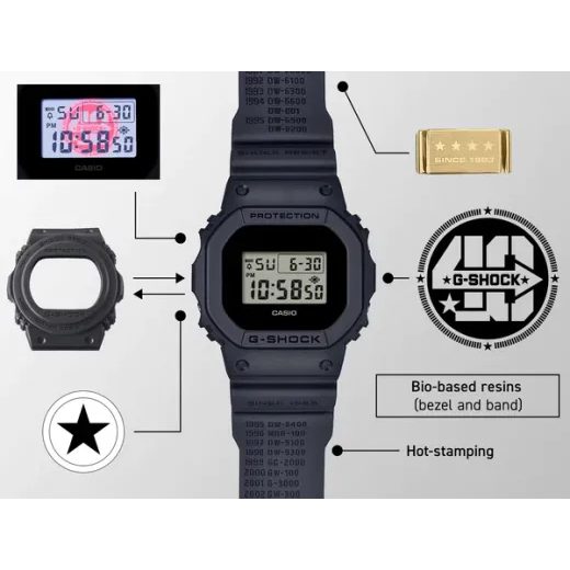 CASIO G-SHOCK DW-6640RE-1ER 40TH ANNIVERSARY REMASTER BLACK - G-SHOCK - BRANDS