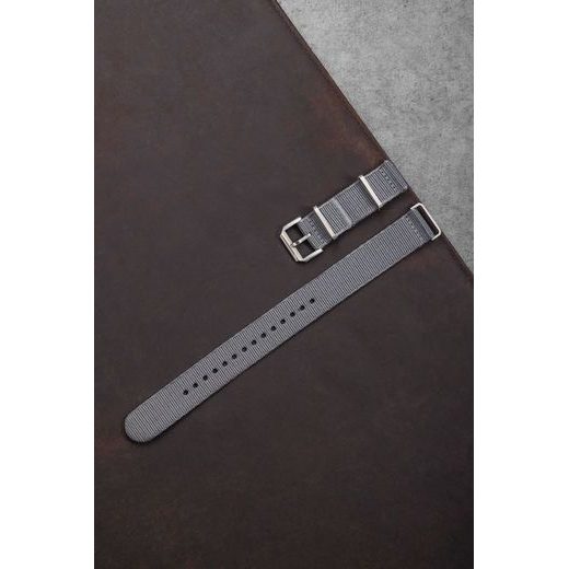 NIVADA GRENCHEN GREY NYLON NATO STRAP - STRAPS - ACCESSORIES