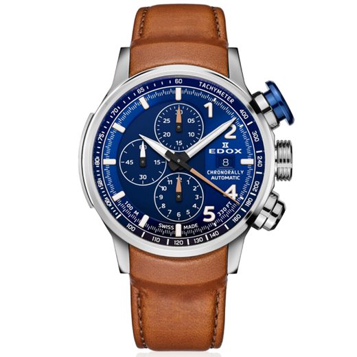 EDOX CHRONORALLY AUTOMATIC CHRONOGRAPH 01129-TBUCBR-BUBR - CHRONORALLY - BRANDS