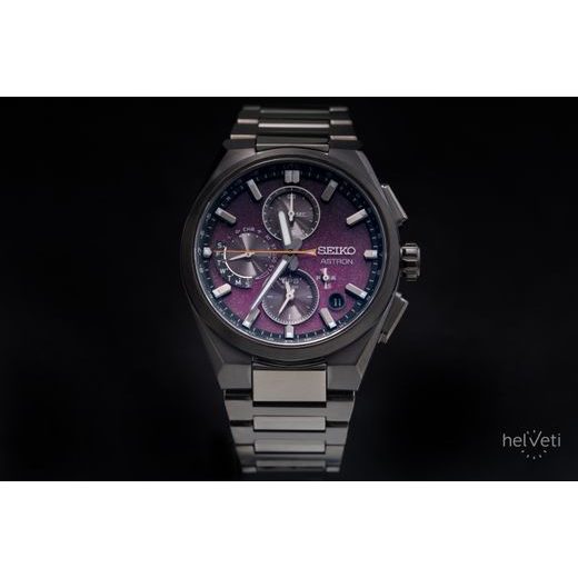 SEIKO ASTRON DUAL-TIME CHRONOGRAPH SSH171J1 'YOZAKURA' CHERRY BLOSSOMS AT NIGHT LIMITED EDITION - ASTRON - ZNAČKY