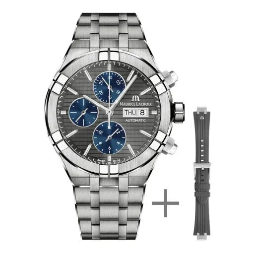 MAURICE LACROIX AIKON AUTOMATIC CHRONOGRAPH TITANIUM AI6038-TT03F-330-A - AIKON - BRANDS