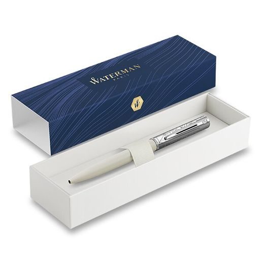 KULIČKOVÉ PERO WATERMAN ALLURE DELUXE WHITE 1507/23745 - BALLPOINT PENS - ACCESSORIES