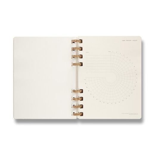 DIÁŘ MOLESKINE SPIRAL ACADEMIC 2023 SVĚTLE ŠEDÝ - TÝDENNÍ/MĚSÍČNÍ - TVRDÉ DESKY - XL 1206/5730319 - DIARIES AND NOTEBOOKS - ACCESSORIES