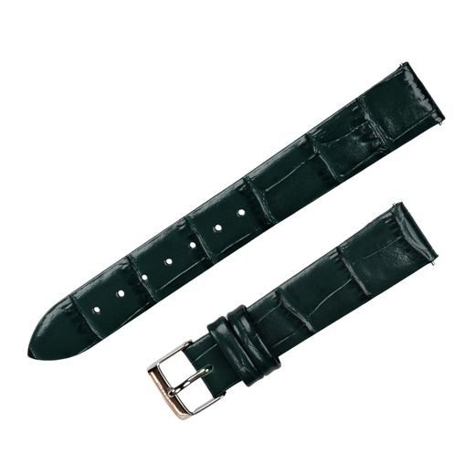 EMERALD GREEN AVIATOR LEATHER STRAP FOR DOUGLAS MOONFLIGHT V.1.33.0.262.4 - SHINY BUCKLE - STRAPS - ACCESSORIES