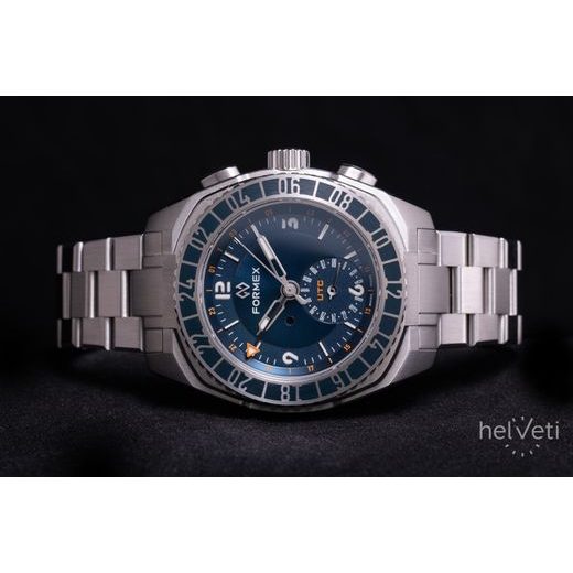 FORMEX STRATOS UTC AUTOMATIC 41MM BLUE STEEL BRACELET 1101.1.6431.111 - STRATOS - BRANDS