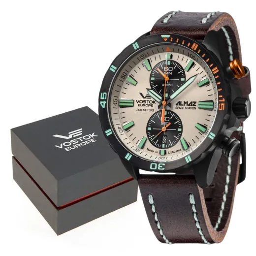 VOSTOK EUROPE ALMAZ CHRONO LINE 6S11-320C677 - ALMAZ SPACE STATION - BRANDS