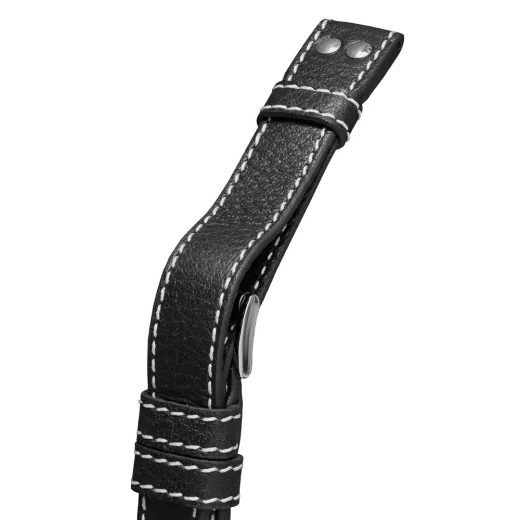 KOŽENÝ ŘEMÍNEK BIATEC | ČERNÝ NAVIGATOR Z BŮVOLÍ KŮŽE - 20 MM - STRAPS - ACCESSORIES