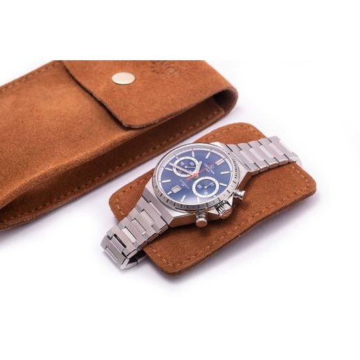 KOŽENÉ POUZDRO HELVETI (PRO 1 HODINKY) - BOXY NA HODINKY - OSTATNÍ