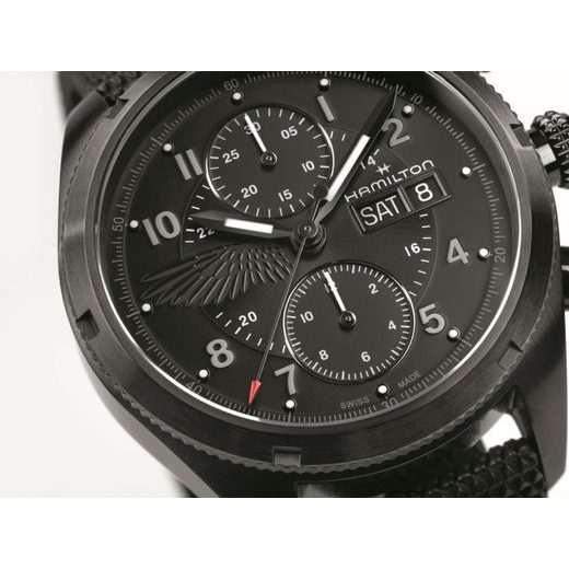 HAMILTON KHAKI FIELD AUTO CHRONO RESIDENT EVIL REQUIEM LIMITED EDITION H71636330 - KHAKI FIELD - ZNAČKY