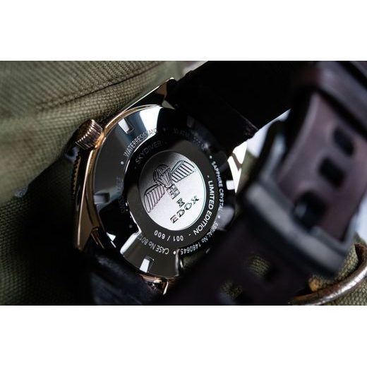 EDOX SKYDIVER DATE AUTOMATIC 80126-BRN-BUIDR LIMITED EDITION - SKYDIVER - BRANDS