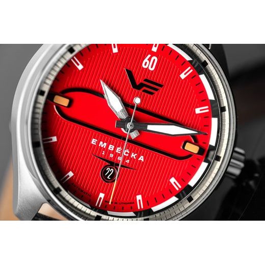 VOSTOK EUROPE LIMITOVANÁ EDICE EMBÉČKA AUTOMATIC LINE NH35-325A495 - BLACK LEATHER STRAP - EMBÉČKA - BRANDS