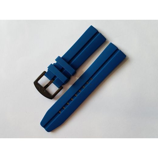 SILICONE STRAP VOSTOK EUROPE FOR ALMAZ NH35A-320C257 - BLUE/BLACK BUCKLE - STRAPS - ACCESSORIES