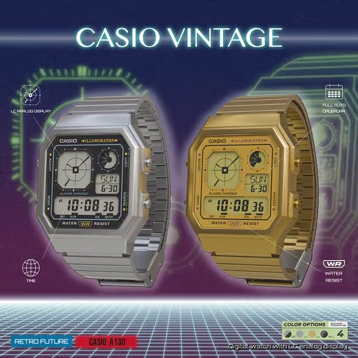 CASIO COLLECTION A130WEGG-1AEF - CLASSIC COLLECTION - BRANDS