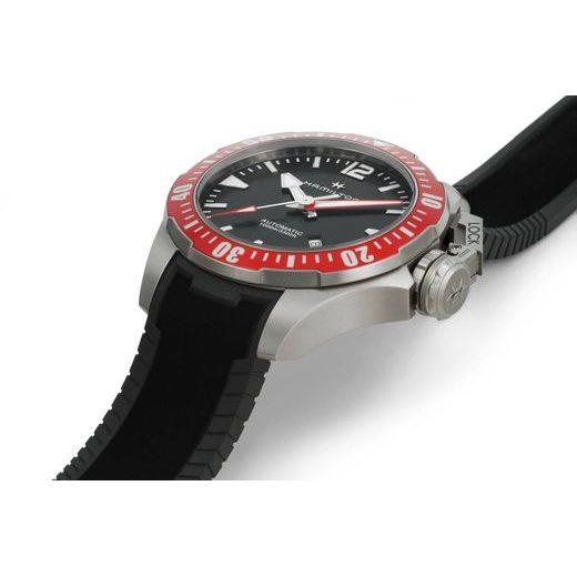 HAMILTON KHAKI NAVY KHAKI NAVY FROGMAN TITANIUM AUTO H77805335 - KHAKI NAVY - ZNAČKY