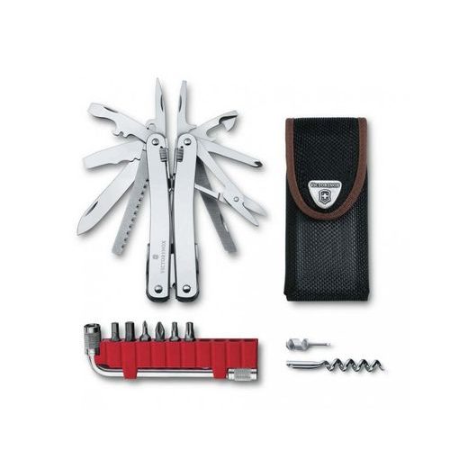 KLEŠTĚ VICTORINOX SWISS TOOL SPIRIT X PLUS S RÁČNOU V NYLONOVÉM POUZDŘE 3.0235.N - PLIERS AND MULTITOOLS - ACCESSORIES