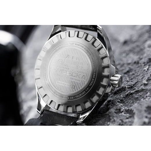 VOSTOK EUROPE LIMITOVANÁ EDICE EMBÉČKA AUTOMATIC LINE NH35-325A498 - ČERNÝ KOŽENÝ ŘEMÍNEK - EMBÉČKA - ZNAČKY