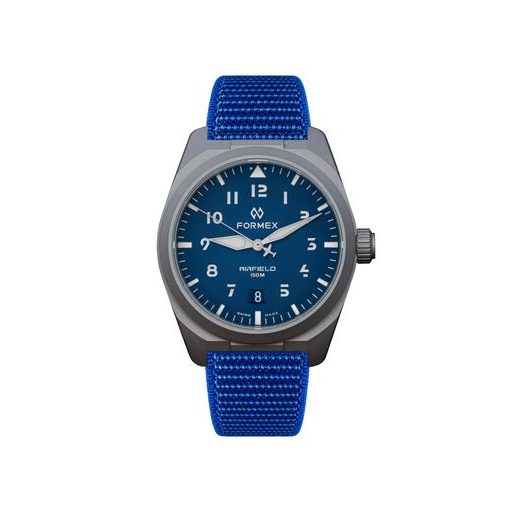 FORMEX AIRFIELD AUTOMATIC HORIZON BLUE ELECTRIC BLUE NYLON-VELCRO 0661.1.6536.844Y - FIELD AUTOMATIC - MĂRCI