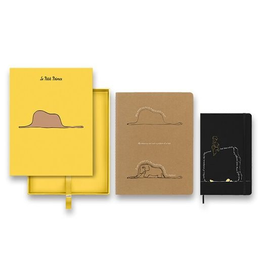 SADA ZÁPISNÍK A SEŠIT MOLESKINE LE PETIT PRINCE ELEPHANT - LINKOVANÝ - L, ČISTÝ - XL 1331/1717249 - DIARIES AND NOTEBOOKS - ACCESSORIES