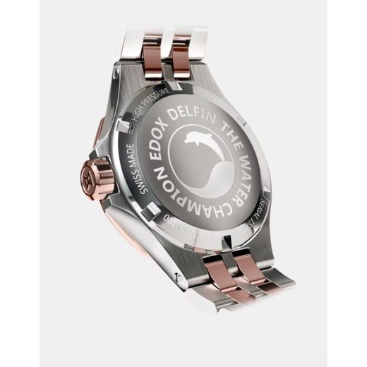 EDOX SPORT DELFIN THE ORIGINAL DATE LADY 53100-357RM-NANRND - DELFIN - ZNAČKY