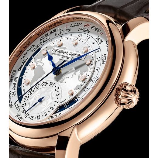 FREDERIQUE CONSTANT MANUFACTURE CLASSIC WORLDTIMER AUTOMATIC FC-718WM4H4 - MANUFACTURE - ZNAČKY