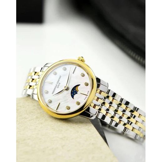 FREDERIQUE CONSTANT SLIMLINE LADIES MOONPHASE QUARTZ FC-206MPWD1S3B - SLIMLINE LADIES - ZNAČKY