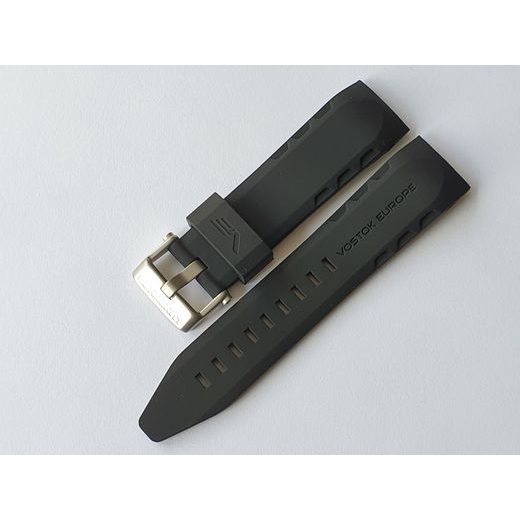 SILIKONOVÝ ŘEMÍNEK VOSTOK EUROPE PRO MODELY LUNOCHOD - ČERNÝ/MATNÁ SPONA - ŘEMÍNKY - OSTATNÍ