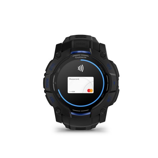 GARMIN INSTINCT® 3 – 50 MM, AMOLED BLACK S ŘEMÍNKEM BOLT BLUE / BLACK 010-03020-03 - INSTINCT 3 - ZNAČKY