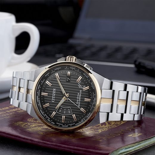 CITIZEN WORLD PERPETUAL A-T RADIO CONTROLLED CB0166-54H - CITIZEN - ZNAČKY