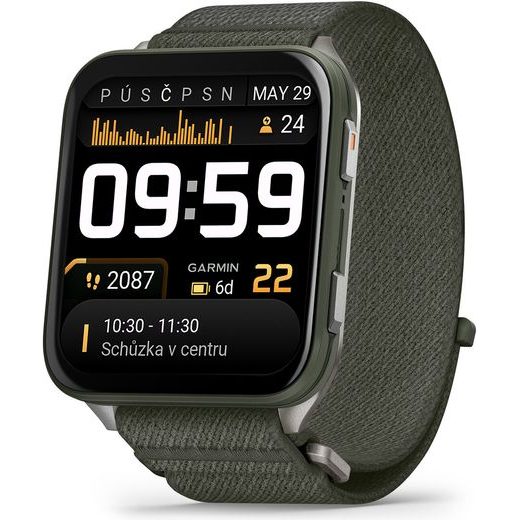 GARMIN VENU® X1 MOSS S NYLONOVÝM ŘEMÍNKEM COMFORTFIT V BARVĚ MOSS 010-02980-03 - X1 - BRANDS