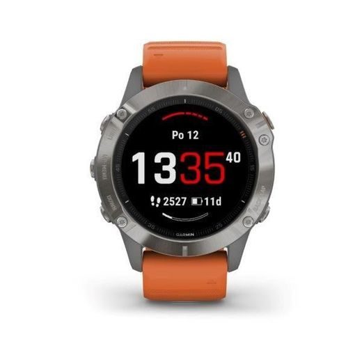 GARMIN FENIX6 PRO SAPPHIRE, TITANIUM/ORANGE BAND (MAP/MUSIC) 010-02158-14 - GARMIN - ZNAČKY