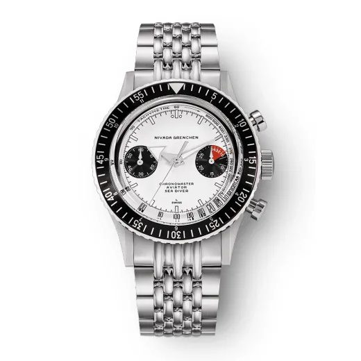 NIVADA GRENCHEN CHRONOMASTER WHITE PANDA INTER. BEZEL - MANUAL - CHRONOMASTER - ZNAČKY