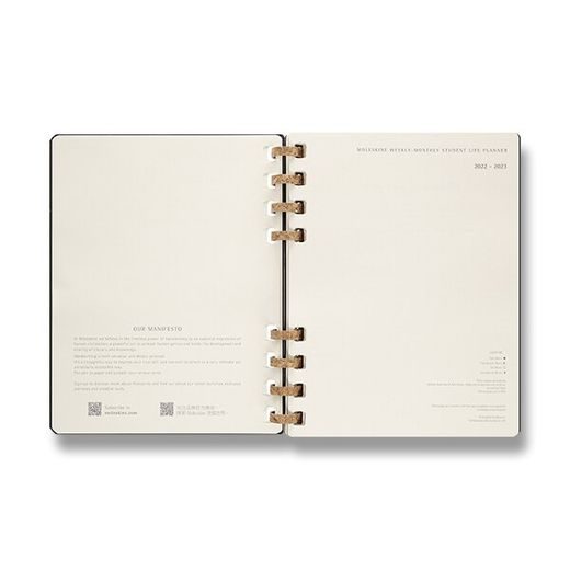 DIÁŘ MOLESKINE SPIRAL ACADEMIC 2023 ČERNÝ - TÝDENNÍ/MĚSÍČNÍ - TVRDÉ DESKY - XL 1206/5730019 - DIARIES AND NOTEBOOKS - ACCESSORIES