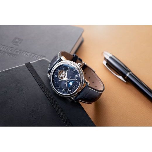 FREDERIQUE CONSTANT CLASSICS HEART BEAT MOONPHASE DATE AUTOMATIC FC-335MCNW4P26 - CLASSICS GENTS - BRANDS