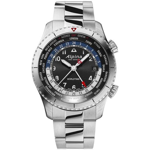 ALPINA STARTIMER PILOT QUARTZ WORLDTIMER AL-255B4S26B - STARTIMER PILOT QUARTZ - BRANDS