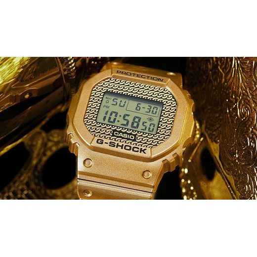 CASIO G-SHOCK DWE-5600HG-1ER GOLD CHAIN - G-SHOCK - BRANDS