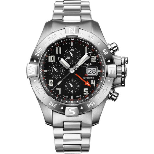 BALL ENGINEER HYDROCARBON SPACEMASTER ORBITAL II GMT DC3036C-SA-BK - ENGINEER HYDROCARBON - BRANDS