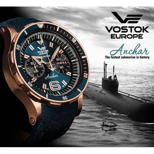 VOSTOK EUROPE ANCHAR SUBMARINE CHRONO LINE 6S21/510O586 - ANCHAR SUBMARINE - BRANDS