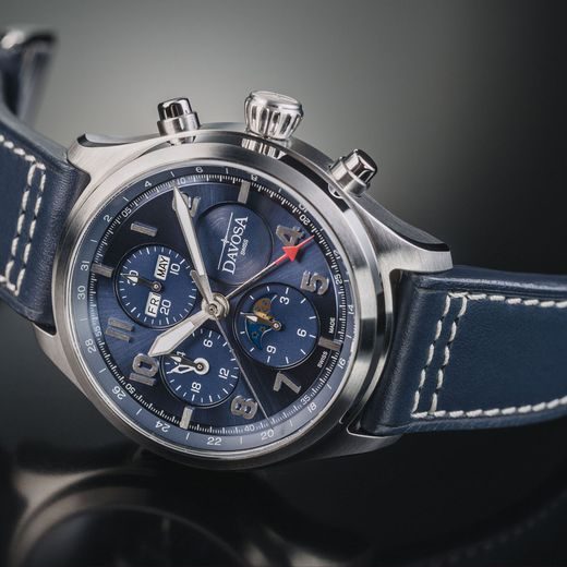 DAVOSA NEWTON PILOT MOONPHASE CHRONOGRAPH AUTOMATIC 161.586.45 - DAVOSA - ZNAČKY