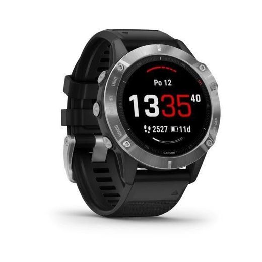 GARMIN FENIX6 GLASS, SILVER/BLACK BAND 010-02158-00 - GARMIN - ZNAČKY