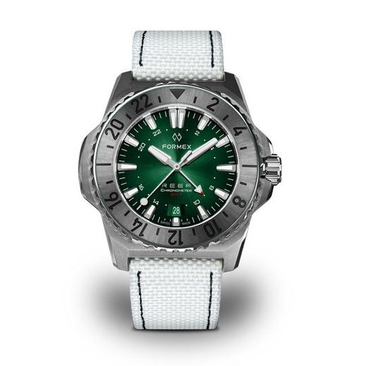 FORMEX REEF GMT AUTOMATIC CHRONOMETER GREEN DIAL WITH RED GMT - REEF - BRANDS