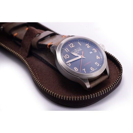 KOŽENÉ CESTOVNÍ POUZDRO HELVETI (PRO 1 HODINKY - ZIP) - BOXY NA HODINKY - OSTATNÍ