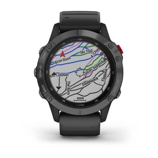 GARMIN FENIX6 PRO SOLAR, GRAY/BLACK BAND (MAP/MUSIC) 010-02410-15 - GARMIN - BRANDS