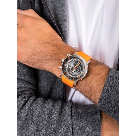 VOSTOK EUROPE LUNOCHOD-2 MULTIFUNCIONAL LINE YM86-620A506 (+ ORANŽOVÝ GUMOVÝ ŘEMÍNEK) - LUNOCHOD-2 - ZNAČKY