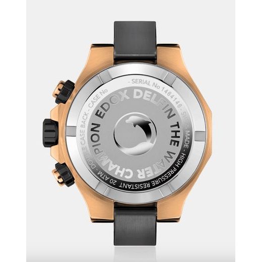 EDOX DELFIN QUARTZ CHRONOGRAPH 10113-37RNCA-NIR - DELFIN - BRANDS