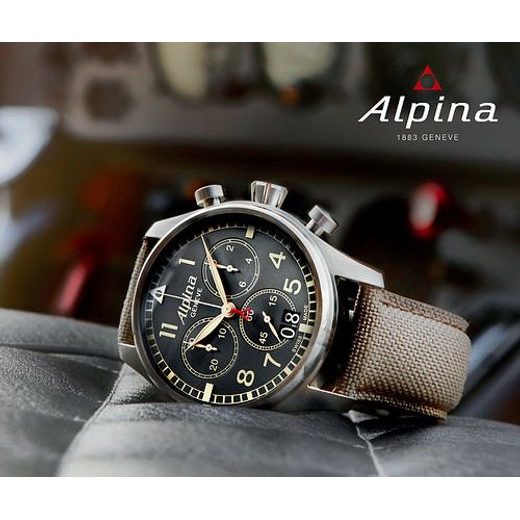 ALPINA STARTIMER PILOT BIG DATE CHRONOGRAPH AL-372BGR4S6 - ALPINA - ZNAČKY